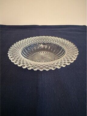 VTG Anchor Hocking Glass Clear Miss America 6 1/4" Cereal Bowl
